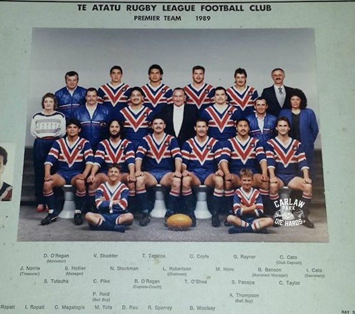 Te Atatu Rugby League Premier Team 1989